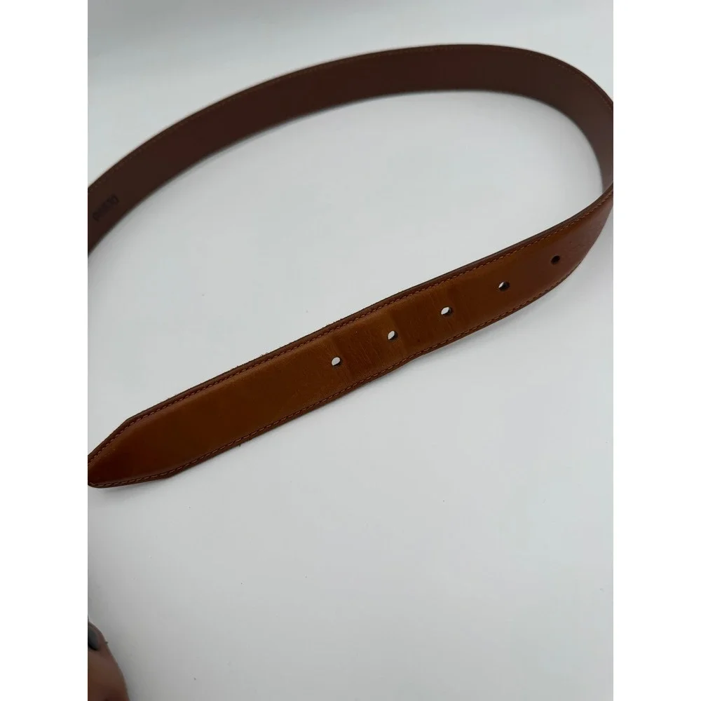 Allen Edmonds Mens Brown Leather Dress Belt 96630 Made in USA Size 34